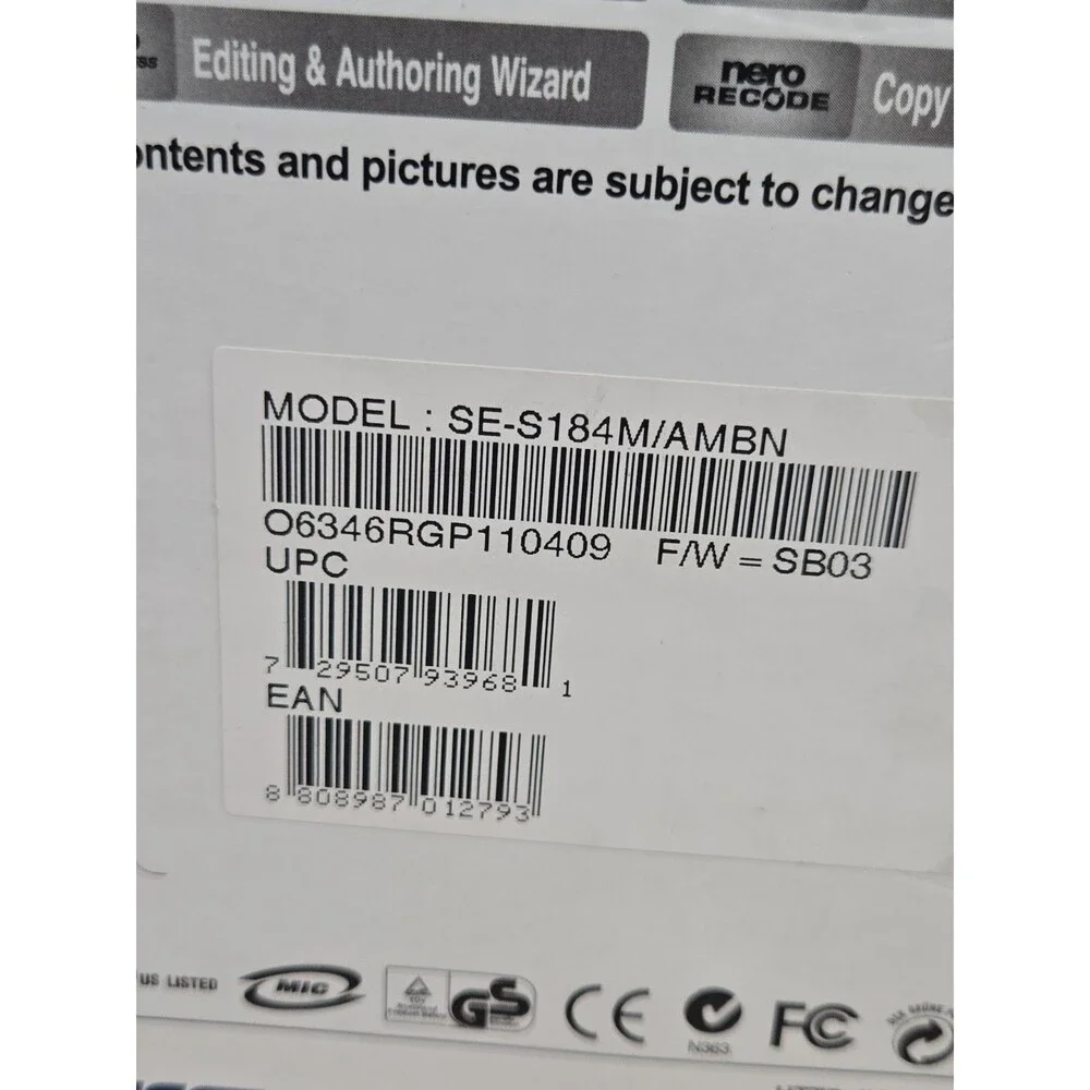 Samsung external dvd